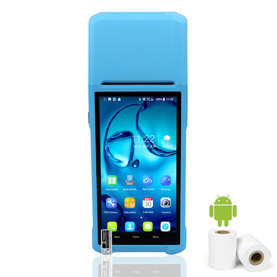 Máy đầu cuối POS cầm tay Android Máy thu ngân thông minh với máy in
