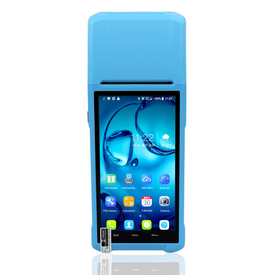 Thiết bị đầu cuối PDA Android di động Tất cả trong một Nhà hàng Đặt hàng Thực phẩm Tích hợp Máy in 58mm