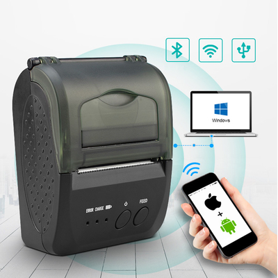 Máy in nhiệt Bluetooth mini di động 58mm In mã vạch nhận vé