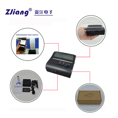 Nhãn 80mm 3 inch Máy in nhiệt mini Bluetooth để in mã vạch Qr
