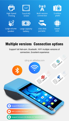 Máy in nhiệt USB NFC PDA POS 58mm Với Máy quét mã vạch QR 2D 1D