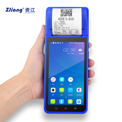 Thiết bị đầu cuối Android 8.1 PDA POS Thiết bị cầm tay di động Mini với máy in 58mm